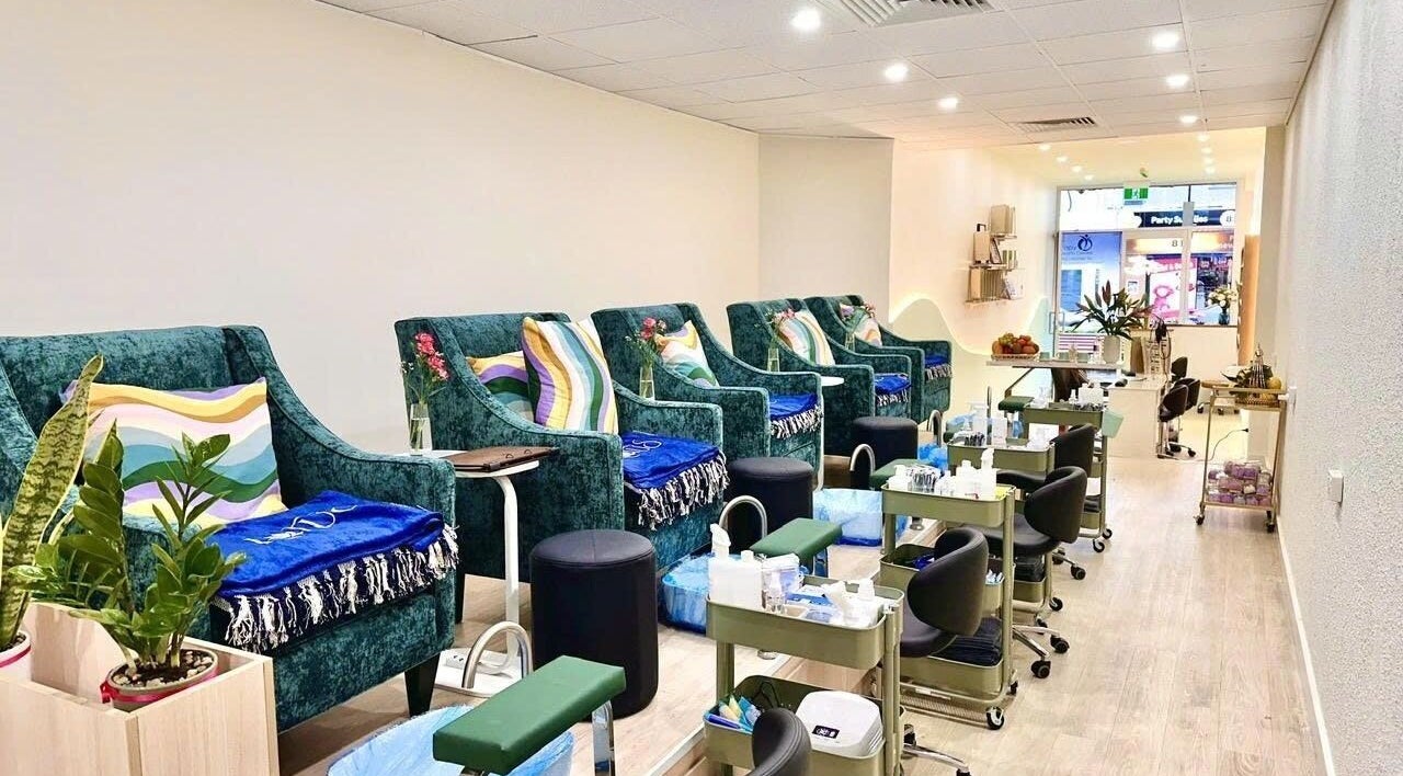Elegant pedicure chairs at Lotus Beauty, Penrith, New South Wales, AU offering a relaxing experience.