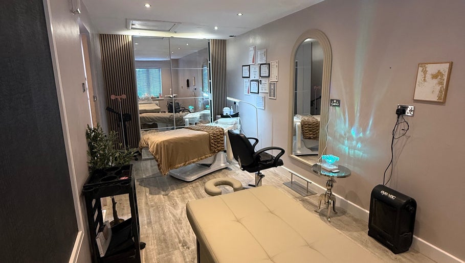 Elegant treatment room at Hair Design and Beauty by Jess, Maidenhead, England, GB. Modern decor and serene ambiance.