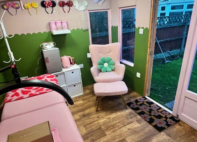 Relaxing room at Daryl’s Beauty Room, Walmer, England, GB with cozy chair and decor enhancing wellness atmosphere.