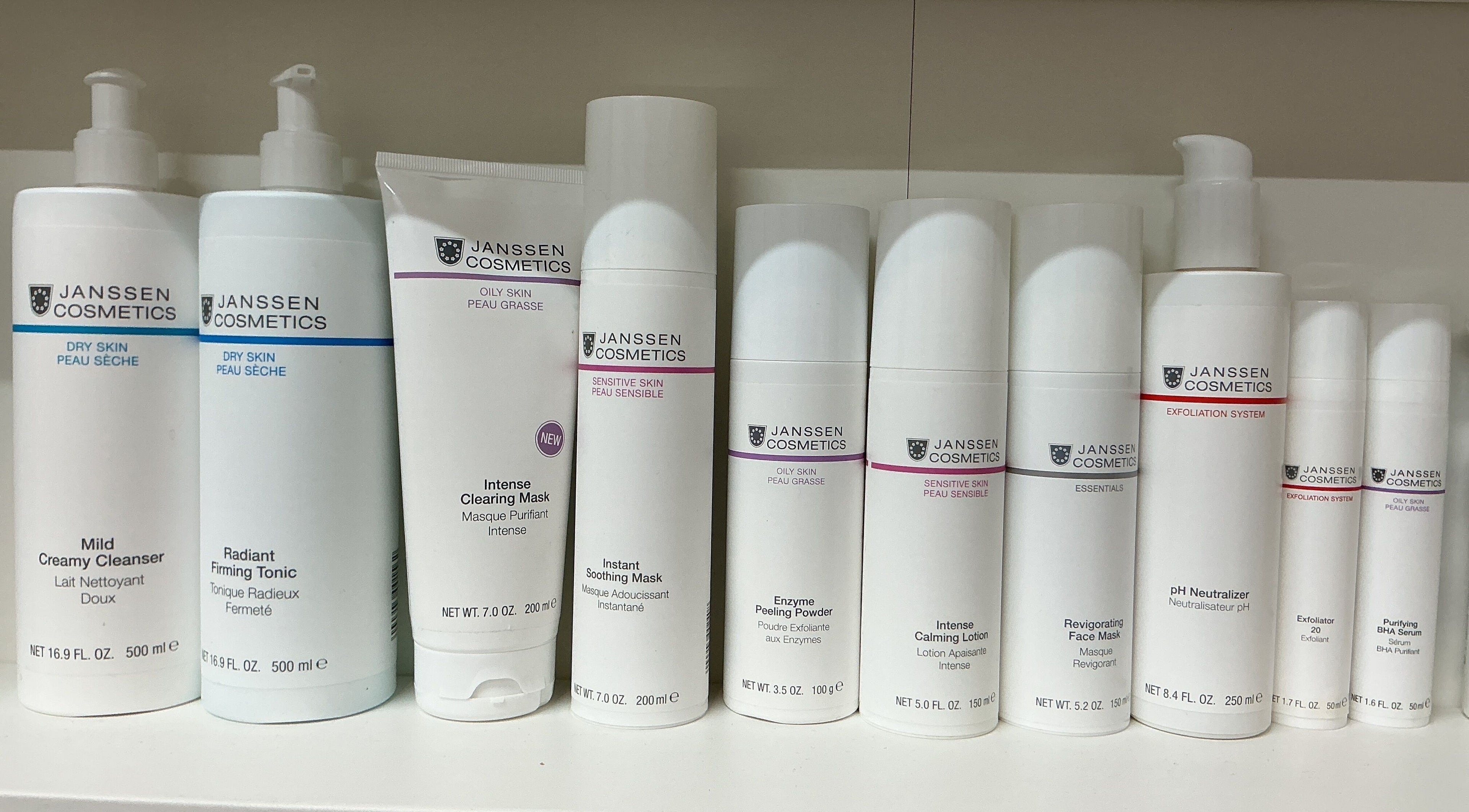 Collection of Janssen Cosmetics at Petren Aesthetics, Wicklow, County Wicklow, IE enhancing beauty and wellness.