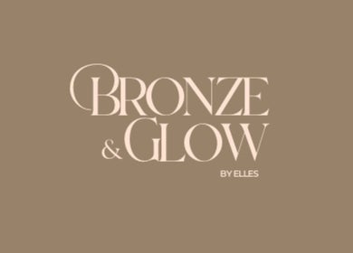 Bronze and Glow by Elles logo on a bronze background, located in Crawley, England, GB.