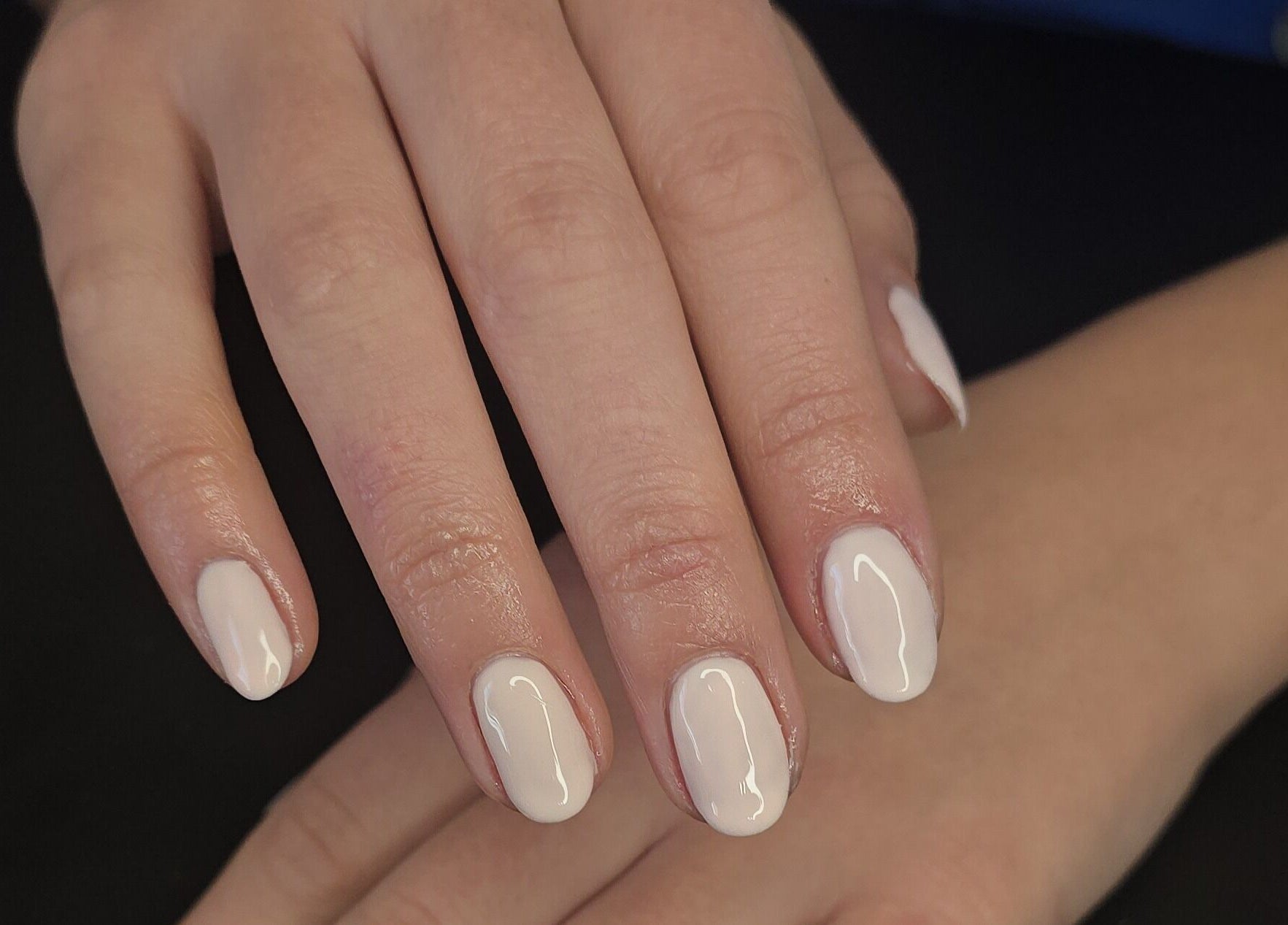 Elegant glossy manicure at Whispering Waters, Bloemfontein, Free State, ZA.