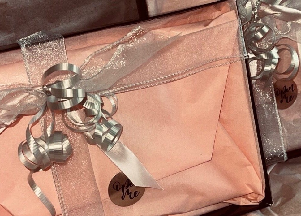 Beautifully wrapped gift boxes at Divine Skin & Beauty By Tamsin, Berry Springs, Northern Territory, AU.