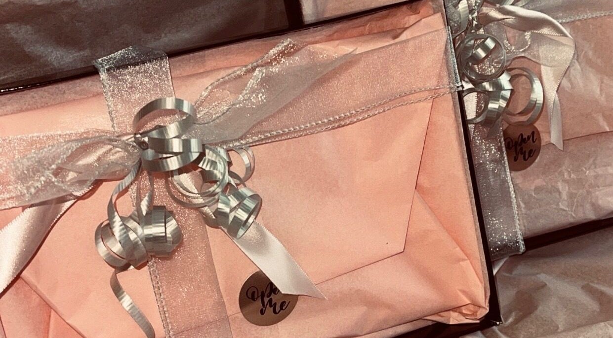 Beautifully wrapped gift boxes at Divine Skin & Beauty By Tamsin, Berry Springs, Northern Territory, AU.