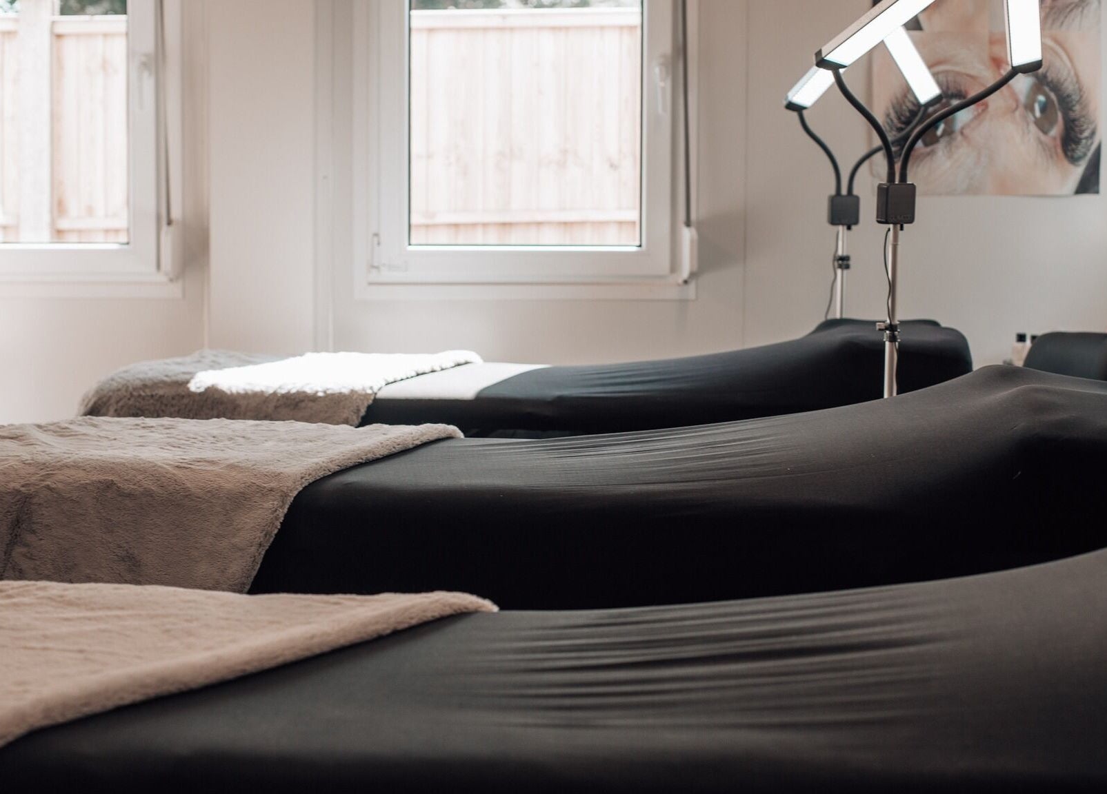 Tranquil treatment room at Pretty Little Lashes & Aesthetics Ltd Burton Latimer, Burton Latimer, England, GB.