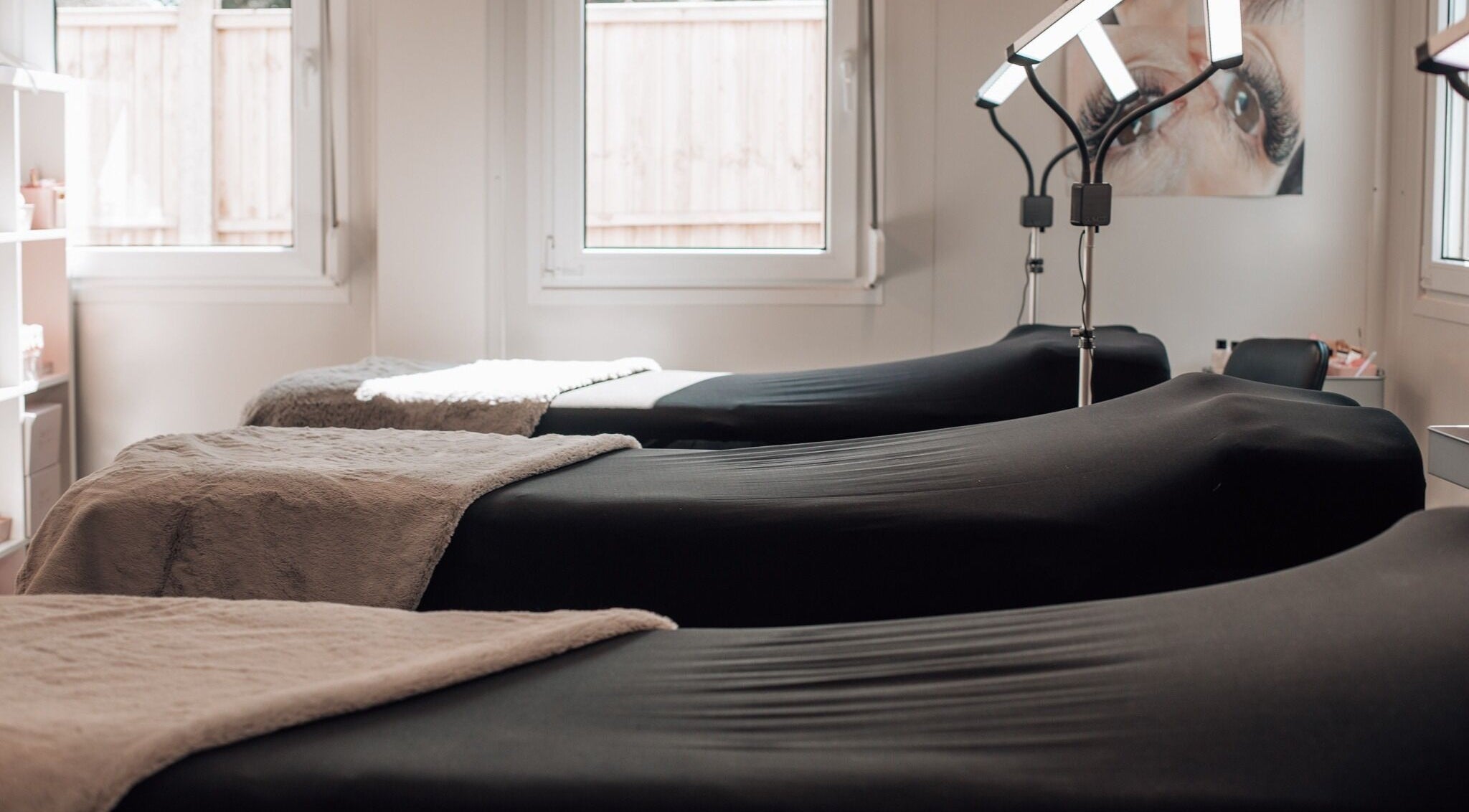 Tranquil treatment room at Pretty Little Lashes & Aesthetics Ltd Burton Latimer, Burton Latimer, England, GB.