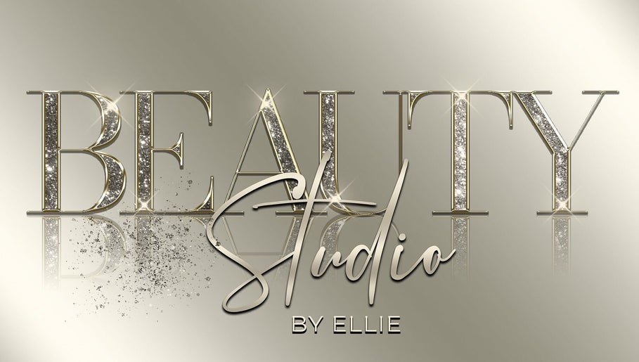 Elegant logo of Beauty Studio by Ellie Cook in Havant, England, GB with sparkling gold letters.