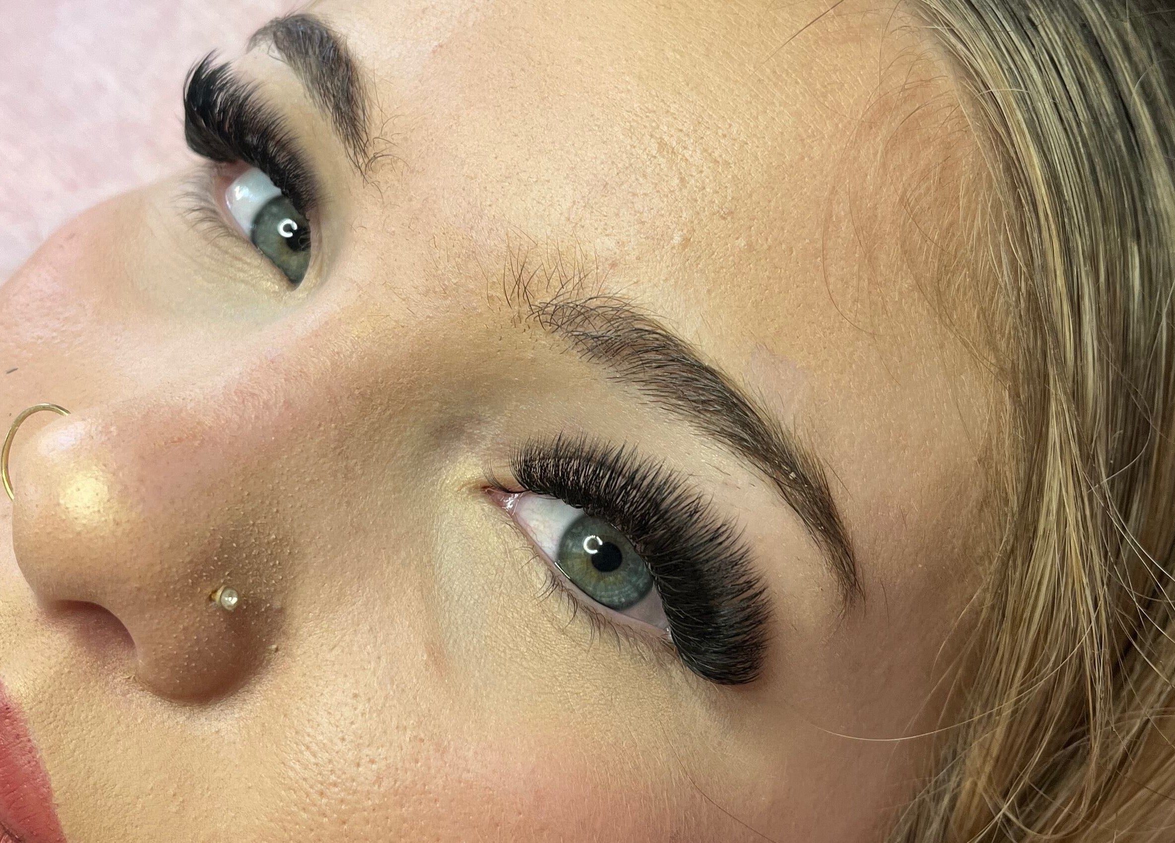 Close-up of elegant eyelashes from Angel Eyes Beauty By Arien, Halls Head, Western Australia, AU.