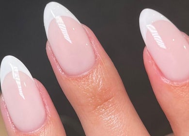 French manicure at Beauty by Freya Elise, Leatherhead, England, GB.