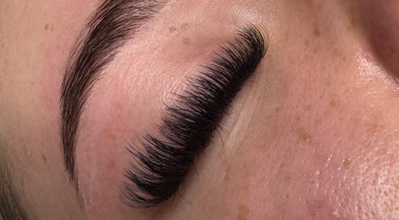 Close-up of expertly applied eyelash extensions at Elite Beauty Studio in Browns Plains, Queensland, AU.