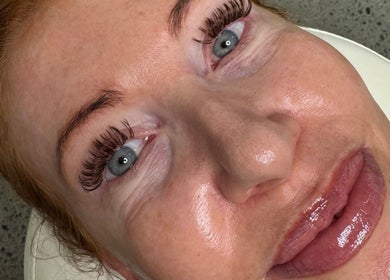 Client with stunning lashes at Elite Beauty Studio, Browns Plains, Queensland, AU.