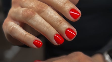 Bright red nails at Katzby Nail Artistry, Canning Vale, Western Australia, AU, showcasing expert nail artistry.