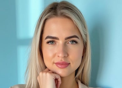 Smiling woman at Katzby Nail Artistry in Canning Vale, Western Australia, AU, showcasing elegant beauty care.