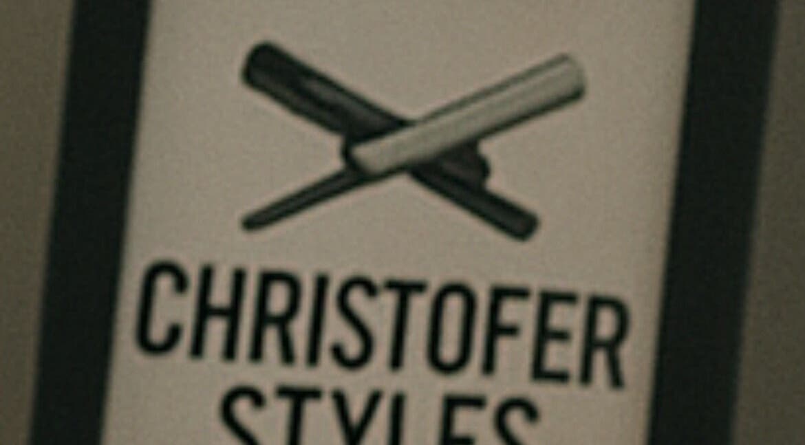 Christofer Styles Grooming LLC sign featuring elegant logo, College Park, Georgia, US.