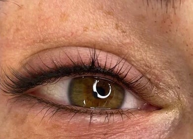 Close-up of eyelash extensions at JKA Glamour Beauty, Bray, County Dublin, IE.