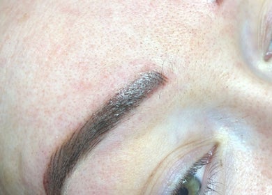 Close-up of beautifully shaped eyebrows at JKA Beauty Clinic, Bray, County Dublin, IE.