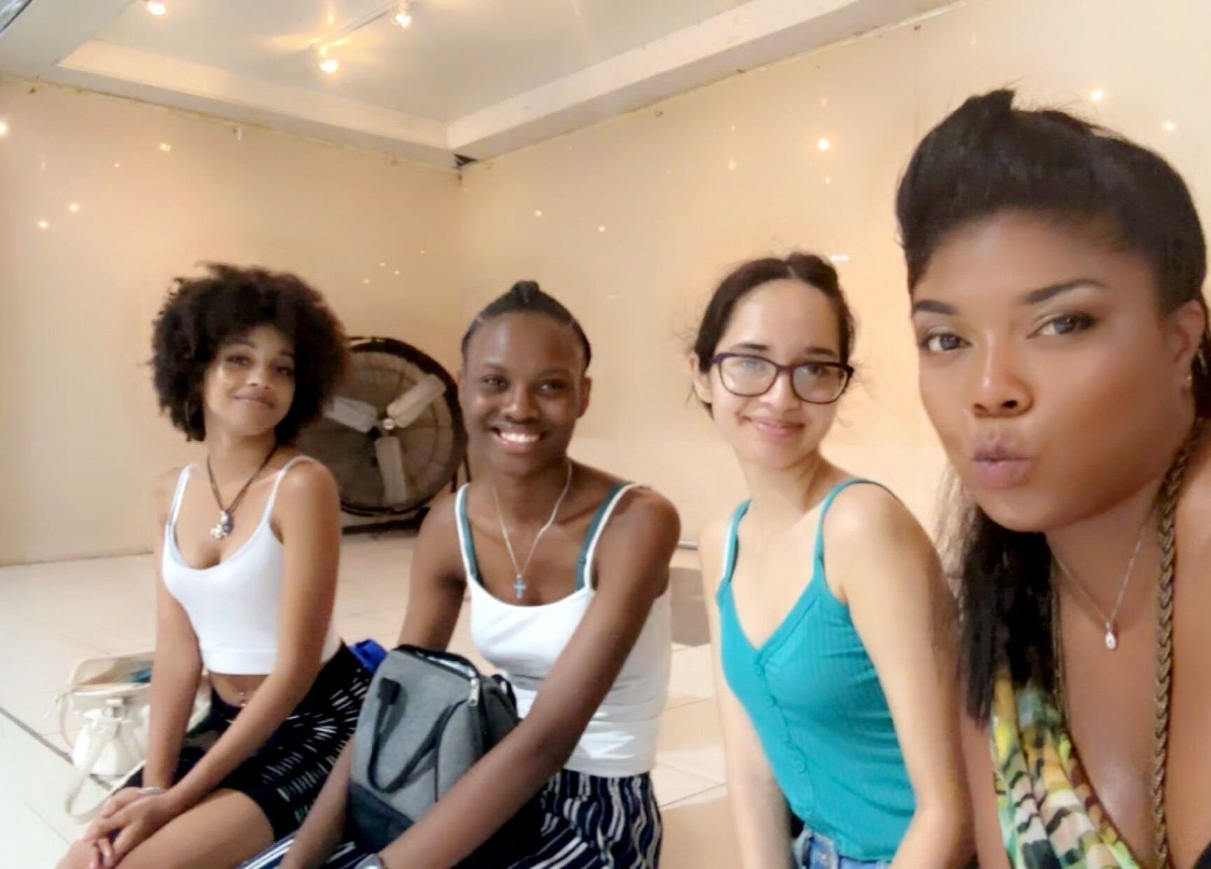 Group enjoying Fashionista In Studio ~ Beauty, Video & Photo Studio at St Joseph, Trinidad, TT.