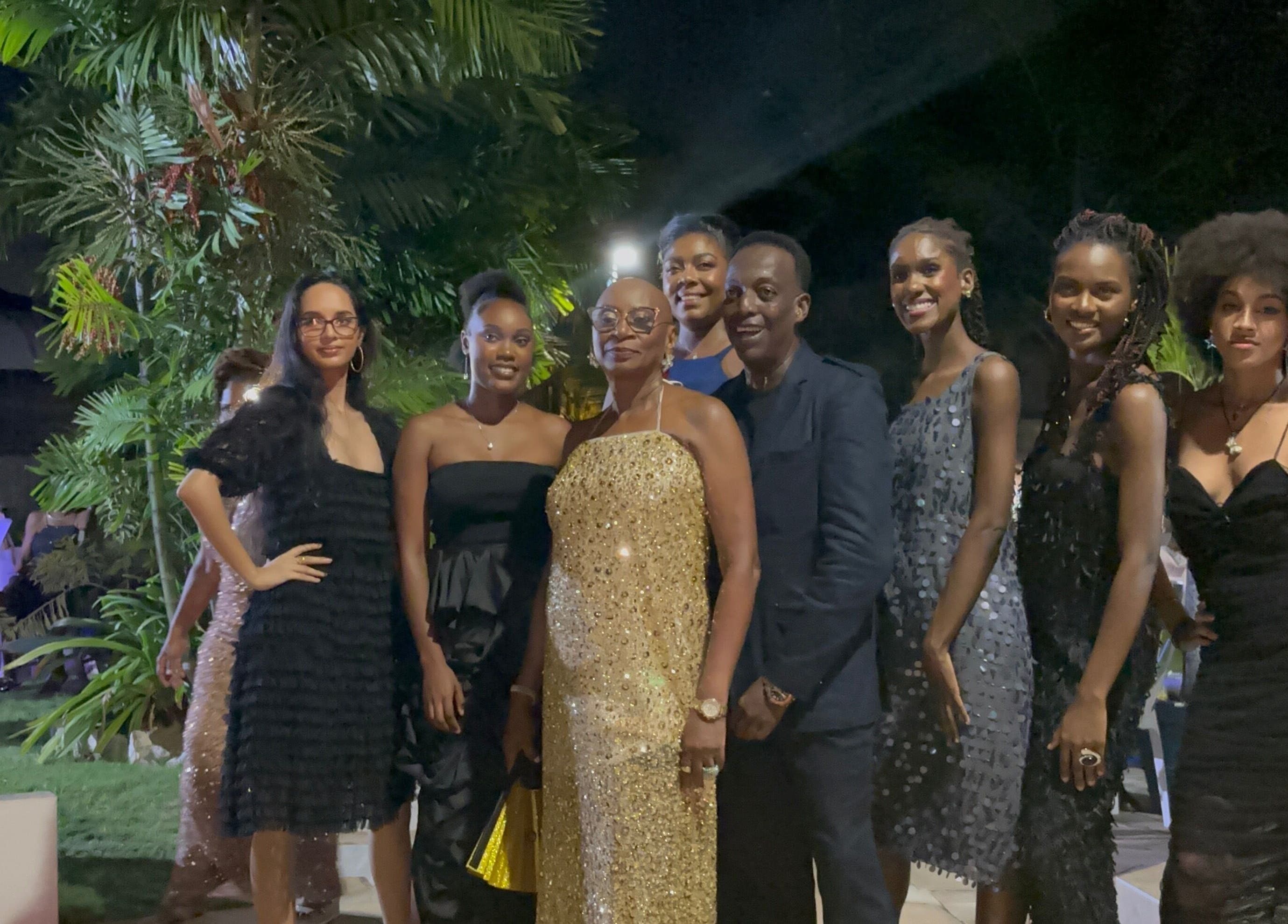 Group enjoying Fashionista In Studio's elegant ambiance in St Joseph, Trinidad, TT.
