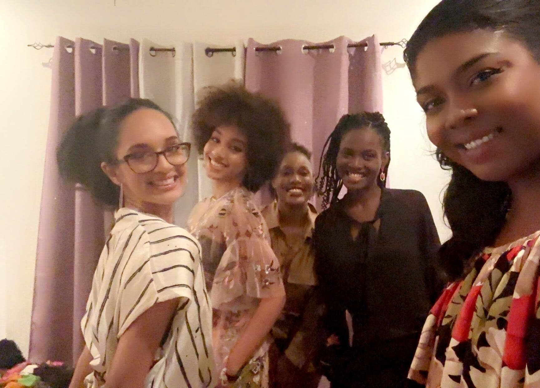 Group enjoying Fashionista In Studio ~ Beauty, Video & Photo Studio in St Joseph, Trinidad, TT.