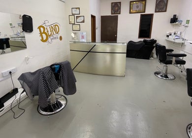 Interior of Bb Barbershop in Kuantan, Pahang, MY, featuring modern barber chairs and stylish decor.