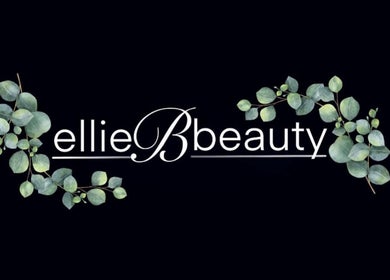 Elliebbeauty logo with eucalyptus leaves, Dumfries, Scotland, GB. Aesthetic beauty brand imagery.