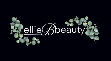 Elliebbeauty logo with eucalyptus leaves, Dumfries, Scotland, GB. Aesthetic beauty brand imagery.