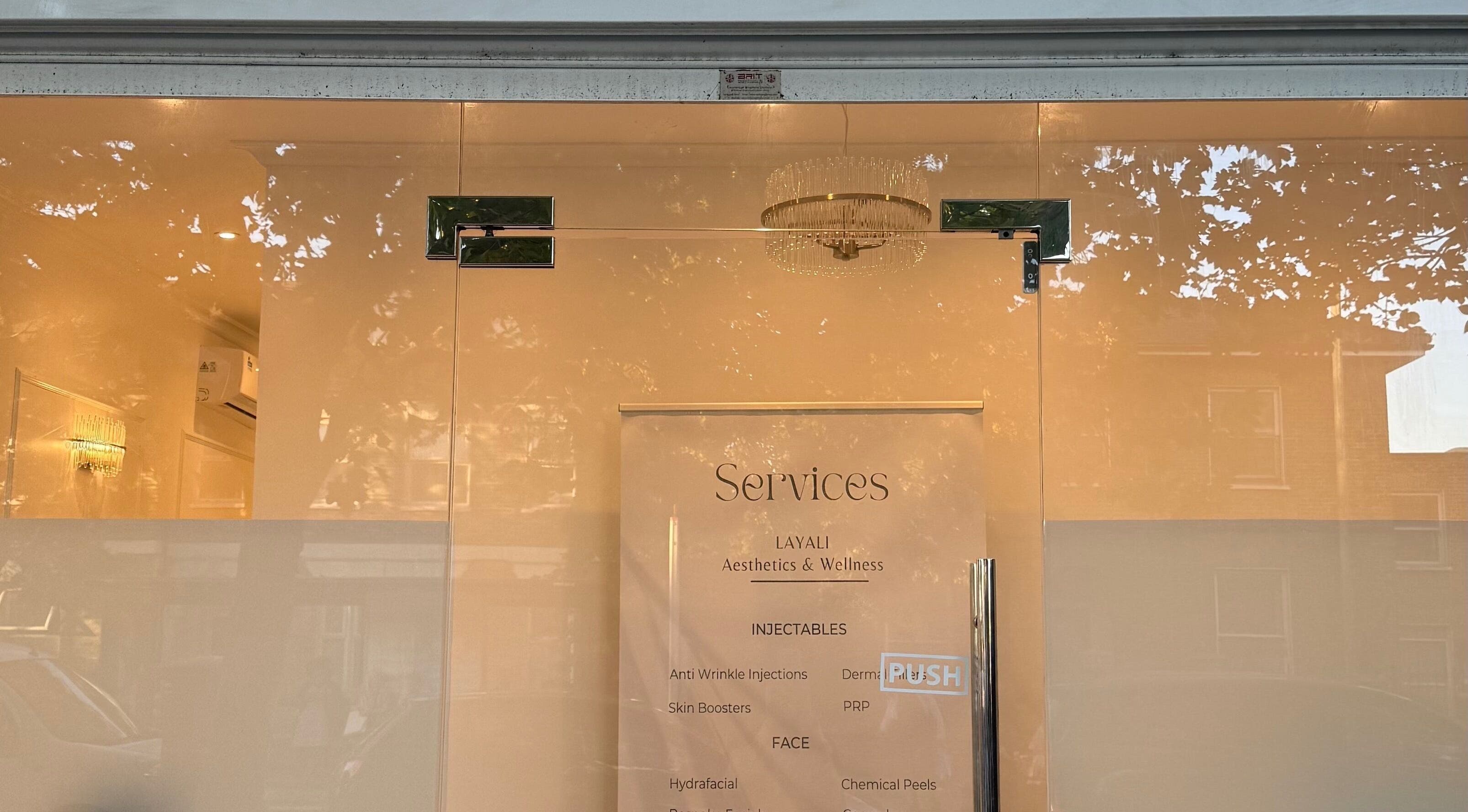 Chic service menu at The Smile Palette in London, England, GB, showcasing Aesthetics & Wellness offerings.