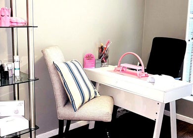 Chic beauty corner at Make Me Pretti‎, Cape Town, Western Cape, ZA showcasing elegant nail salon setup.