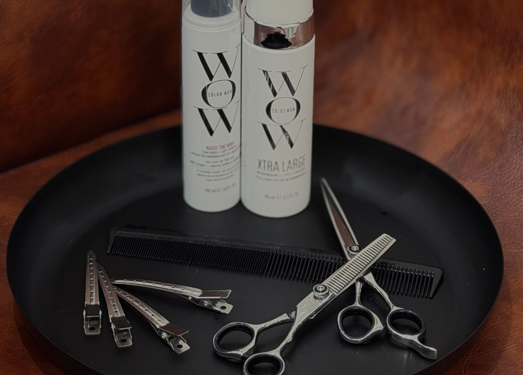Hairdressing tools and products at MS Hairdressing, Colchester, England, GB.