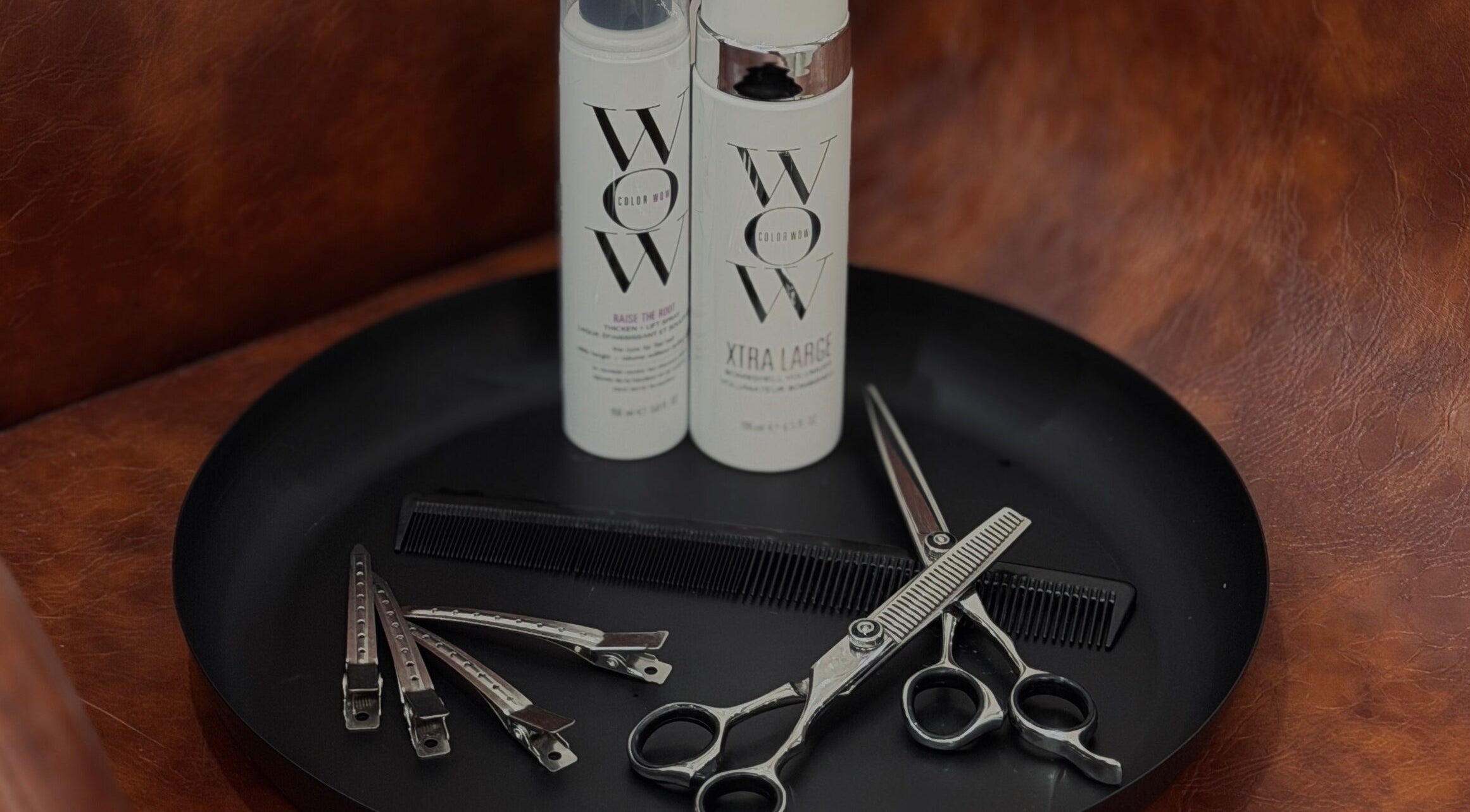 Hairdressing tools and products at MS Hairdressing, Colchester, England, GB.