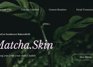 Matcha Skin in Bakersfield, California offers lush, relaxing beauty treatments amidst vibrant greenery.