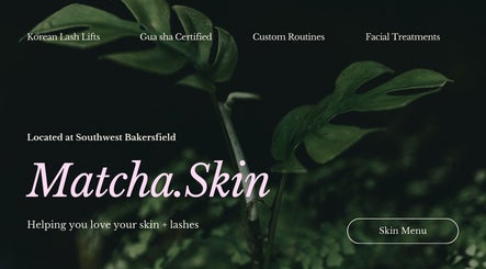 Matcha Skin in Bakersfield, California offers lush, relaxing beauty treatments amidst vibrant greenery.