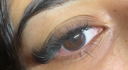 Close-up of elegant eyelash extensions at Prestige Lash Lounge, Birmingham, England, GB.
