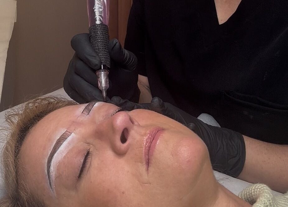 Microblading service at Beyond Beauty & Brows Au, Hope Island, Queensland, AU enhancing eyebrow beauty.