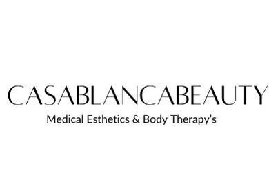 Logo of Casa Blanca Beauty in Vaughan, Ontario, CA, specializing in medical esthetics and body therapy.
