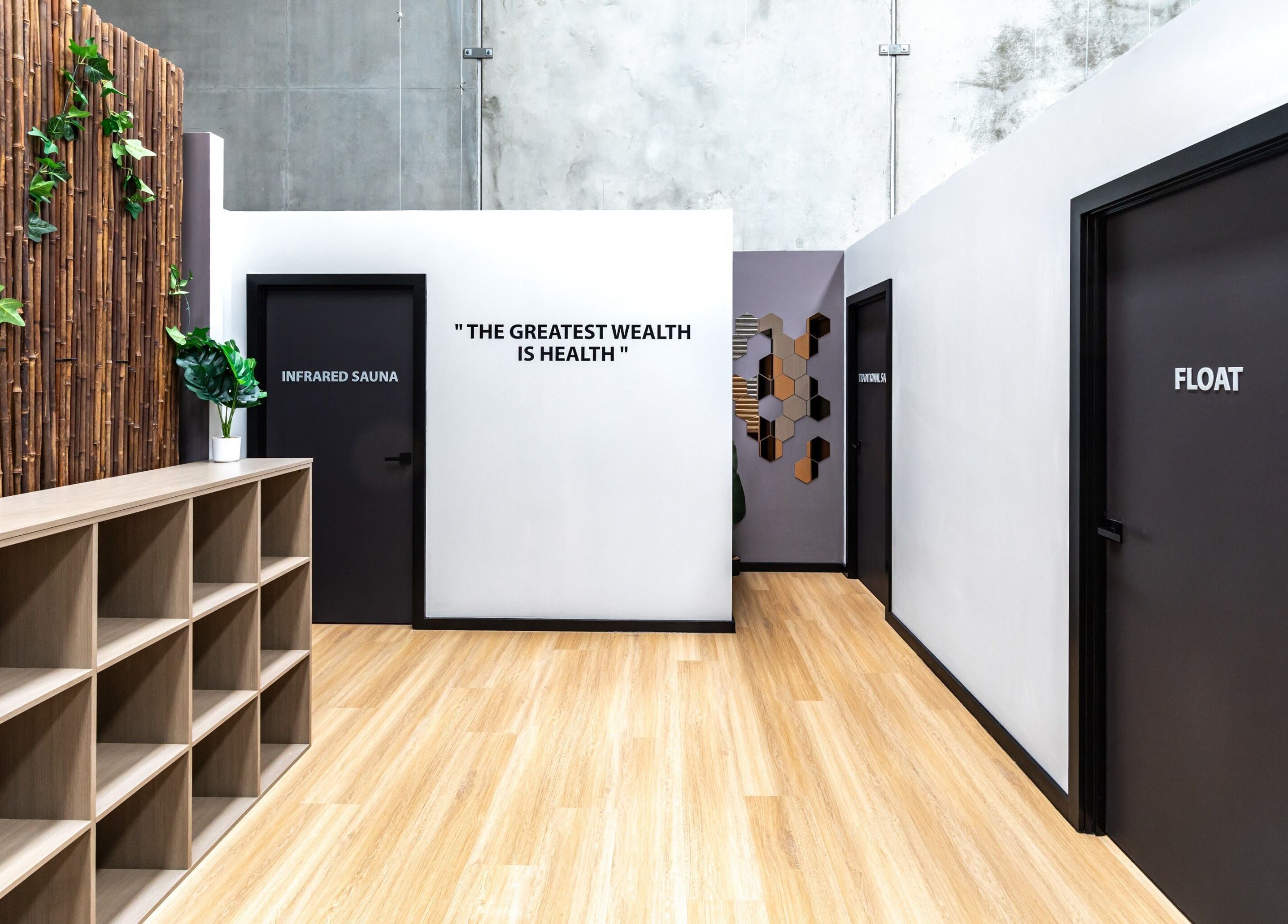 Interior of XM Recovery in Rouse Hill, New South Wales with sauna and float rooms.