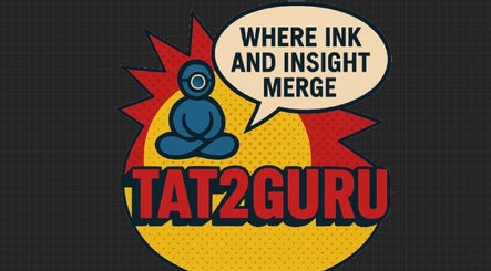 Logo of Tat2Guru - Dream Chaser Tattoo LLC in Lexington, Kentucky, US, featuring a meditative figure and bold text.