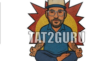 Creative cartoon logo for Tat2Guru - Dream Chaser Tattoo LLC in Lexington, Kentucky, US.