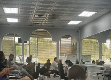 Patrons enjoying services at 24K NAIL SPA in Arlington, Texas, US, with a relaxing and serene ambiance.