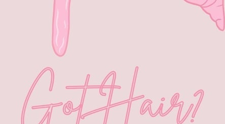 Illustration with 'Got Hair?' at The Hot Spot, Blooming Grove, Texas, US, promoting beauty services.