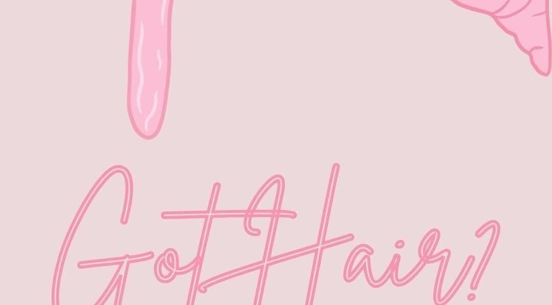 Illustration with 'Got Hair?' at The Hot Spot, Blooming Grove, Texas, US, promoting beauty services.