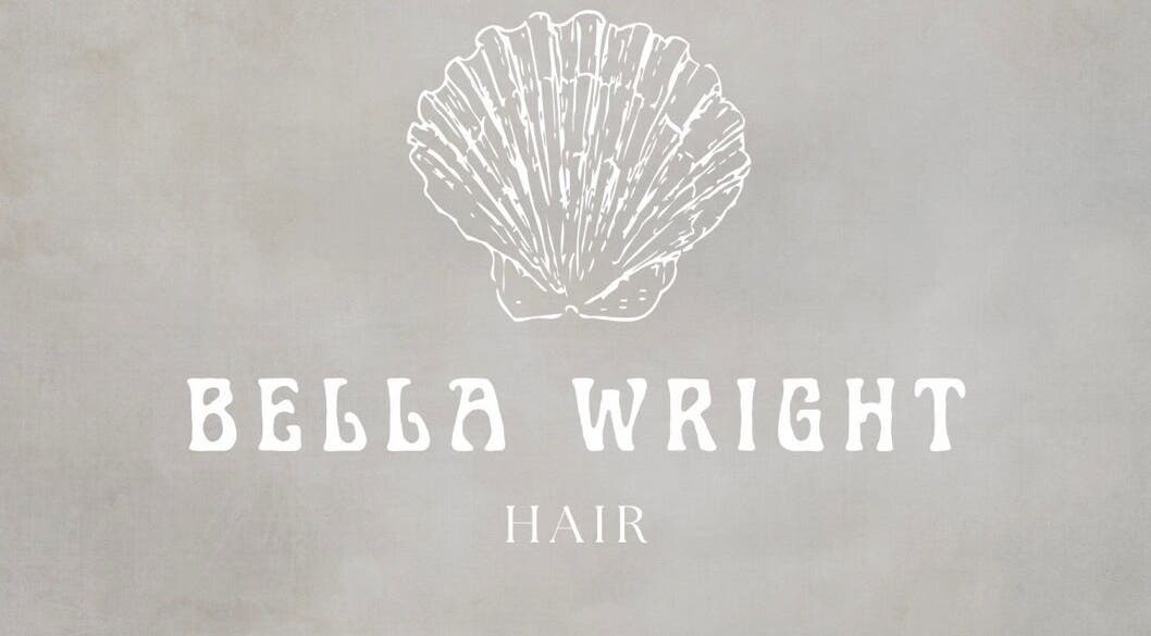 Bella Wright Hair logo featuring a shell design in Paignton, England, GB.