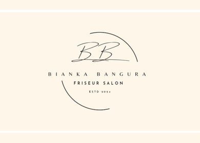 Bianka Bangura Friseur Salon, stilvolles Logo in Herrenberg, Baden-Württemberg, DE.