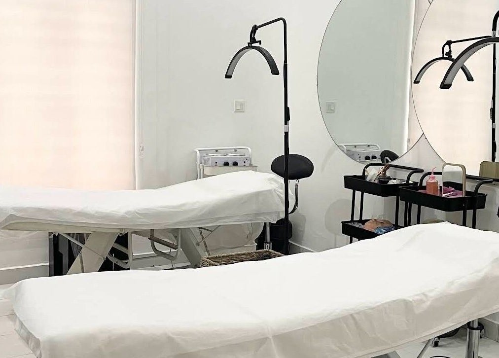 Relaxing treatment beds at Temitayo Beauty, Lekki, Lagos, NG offering a peaceful wellness experience.