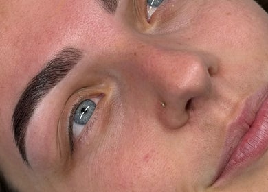Perfectly groomed eyebrows at Pure Beauty in Baxter, Victoria, AU enhancing facial aesthetics.