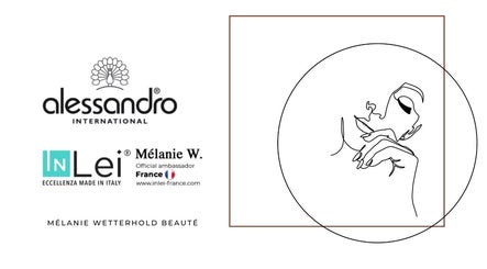 Logos de marques chez Mélanie Wetterhold Beauté, Sarraltroff, Grand Est, FR avec dessin minimaliste.