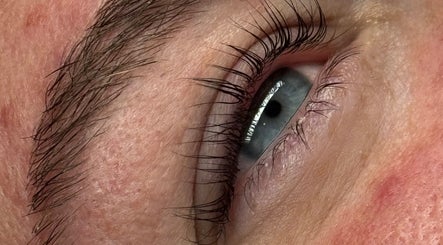 Close-up of well-defined lashes at The Lash Lounge, Melton Constable, England, GB.