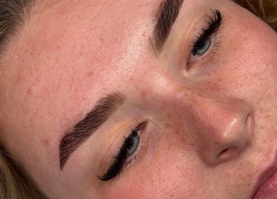 Close-up of expertly done lashes at The Lash Lounge, Melton Constable, England, GB enhancing natural beauty.