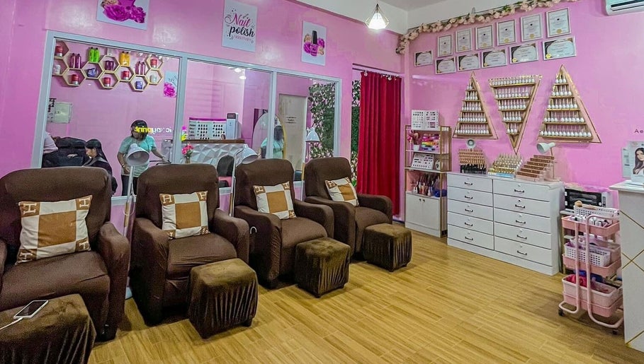 Relaxing salon interior at The Beauty Pro, Puerto Princesa, Mimaropa, PH, featuring plush seating and elegant decor.