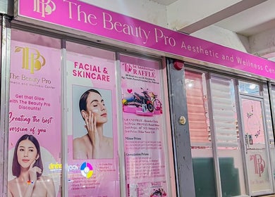The Beauty Pro in Puerto Princesa, Mimaropa, PH showcases its vibrant aesthetic center entrance.